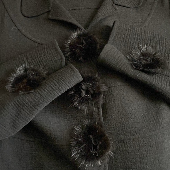 Escada Real Mink Beaded Detail Blazer Made in Italy 🇮🇹 Never Used Rare - Picture 15 of 16